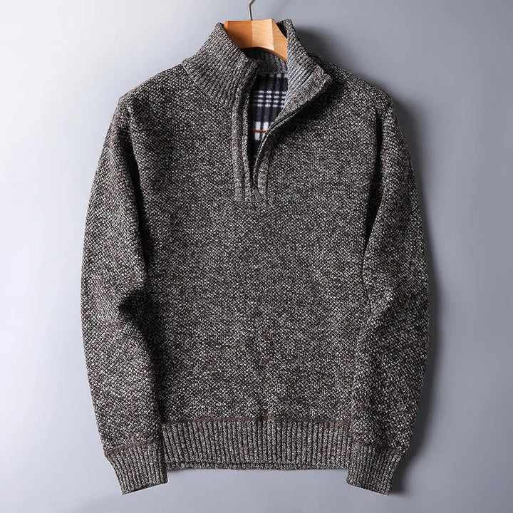 Everett Wool Quarter Zip Cardigan - Saint Drako