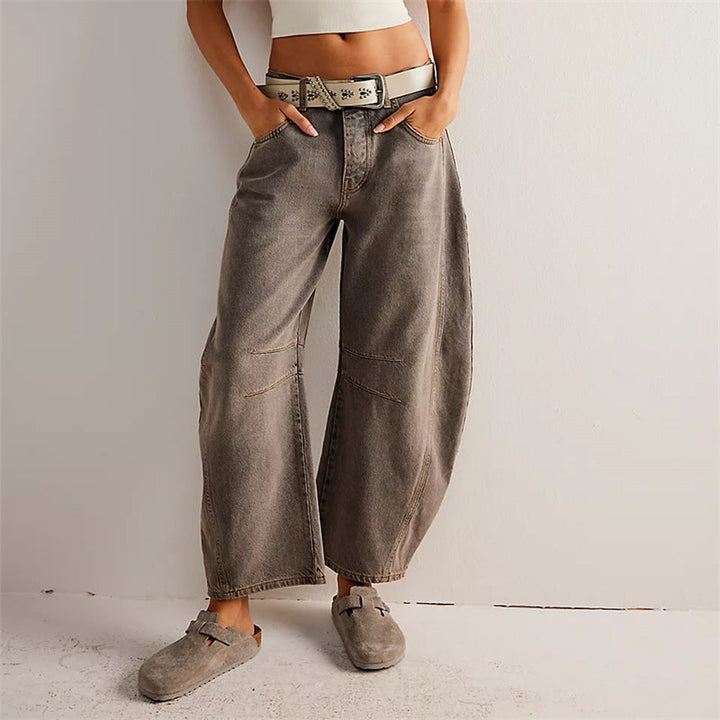 Classic Mid-Rise Barrel Jeans