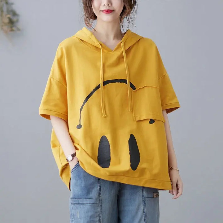 Monday Mood Short-Sleeve Hoodie