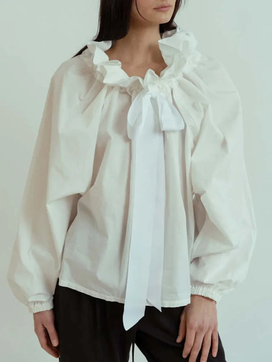 Portsea Puffed Cotton Blouse