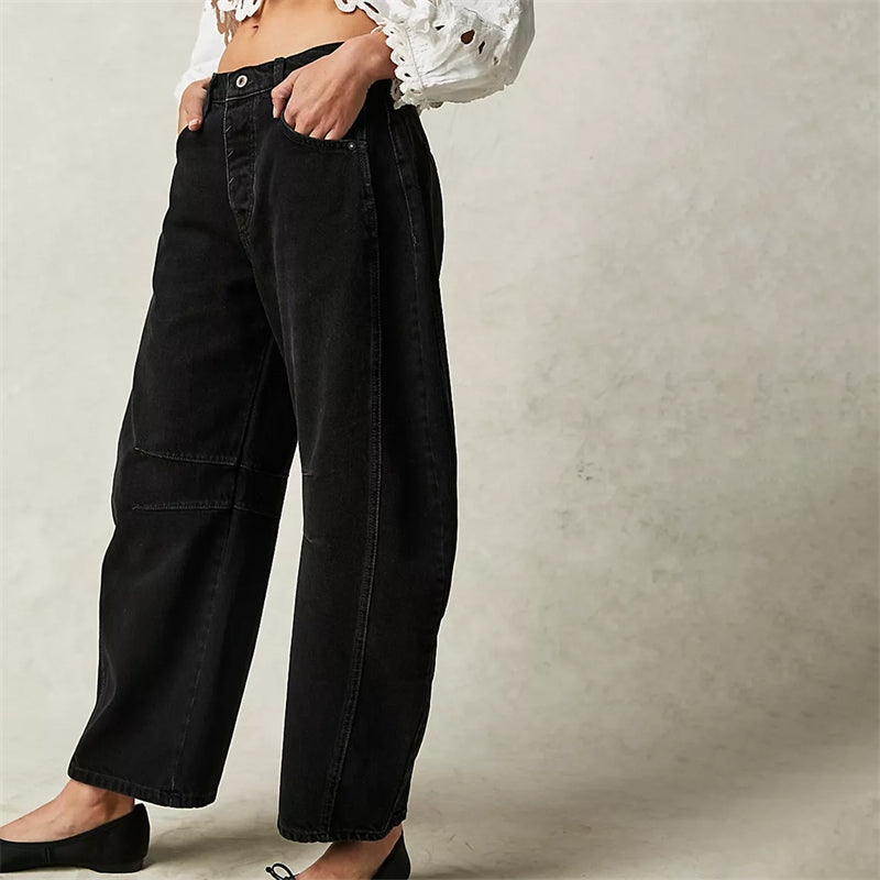 Classic Mid-Rise Barrel Jeans