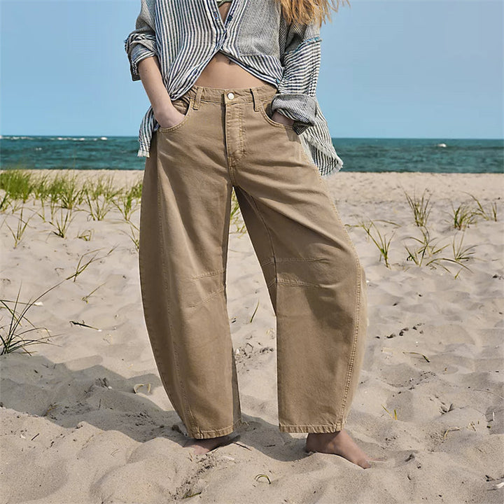 Classic Mid-Rise Barrel Jeans