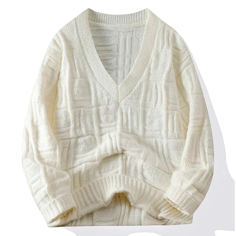 Ravello Knit V-Neck Sweater - Saint Drako