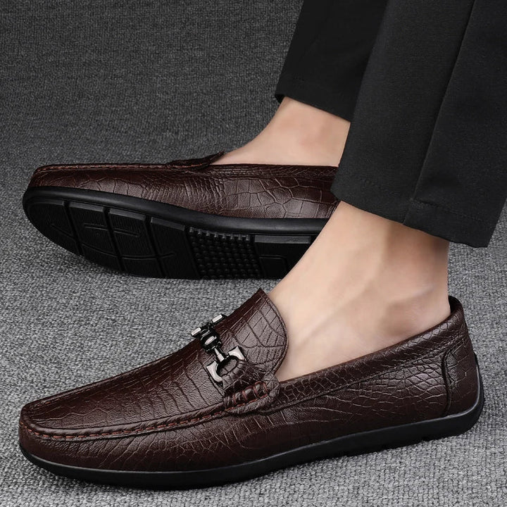 Giovanni Leather Loafers - Saint Drako