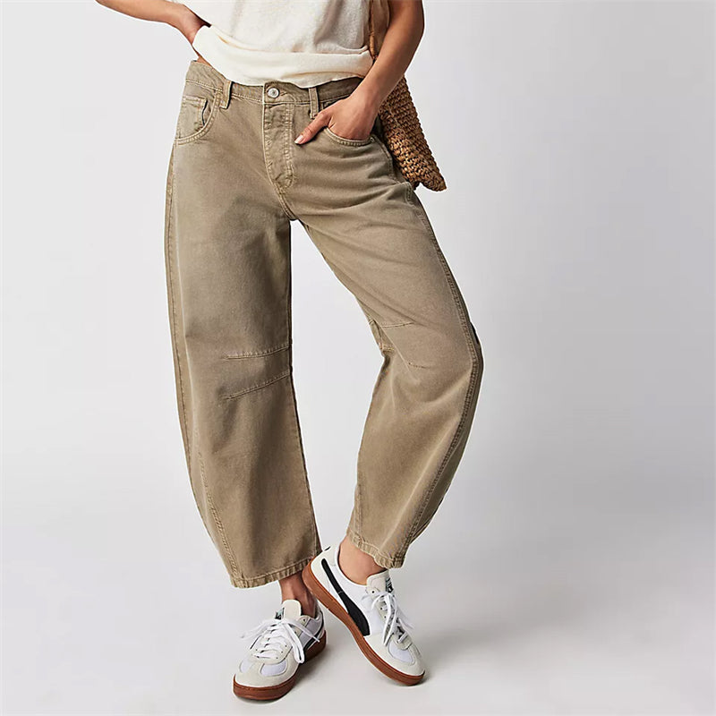 Classic Mid-Rise Barrel Jeans
