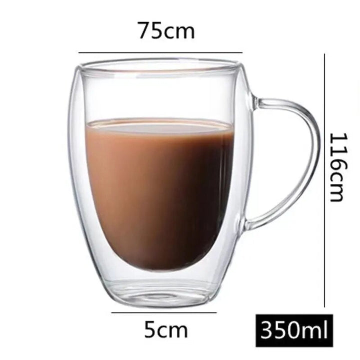 Borosilicate Brilliance Premium Glass Mugs