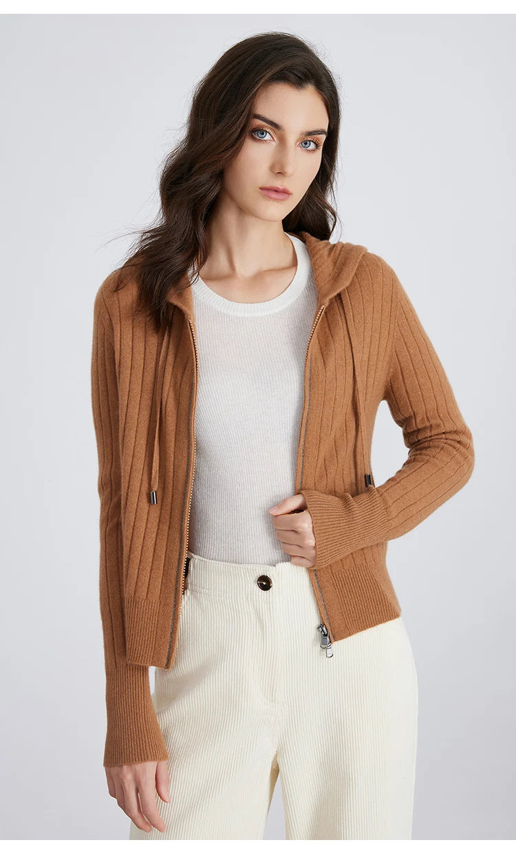 Milan Ribbed Zip Knit Cardigan - Saint Drako