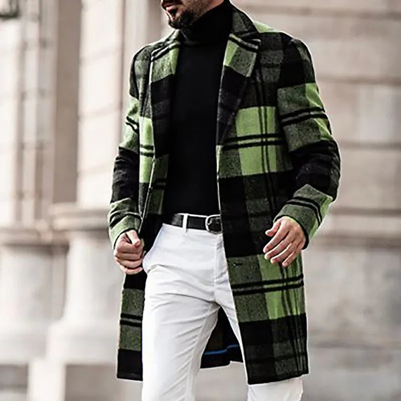 Traverse Plaid Patterned Jacket