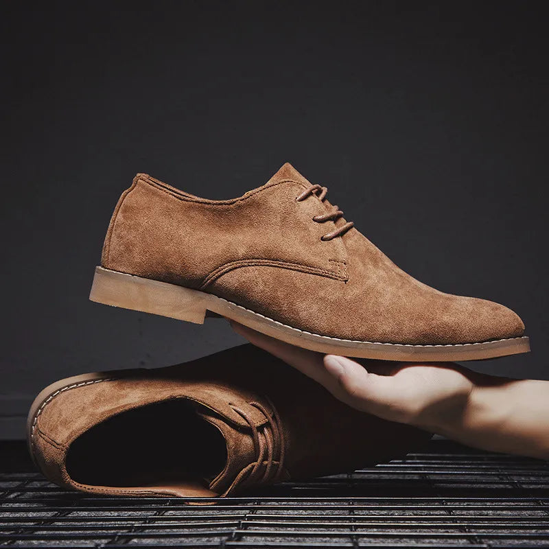 Novaro Suede Oxford Shoes - Saint Drako