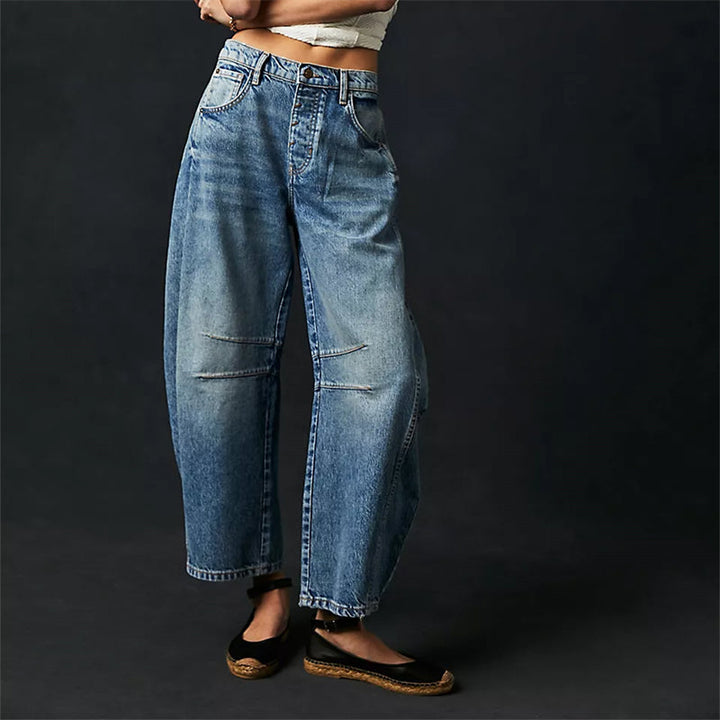 Classic Mid-Rise Barrel Jeans