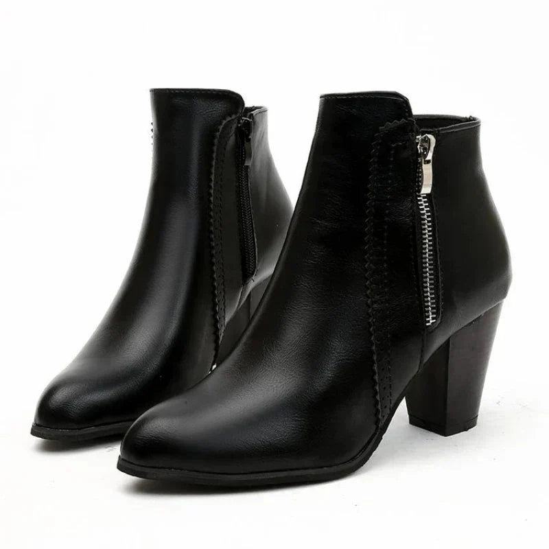 Lucca Scalloped Ankle Boots