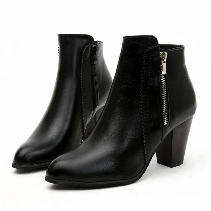 Lucca Scalloped Ankle Boots