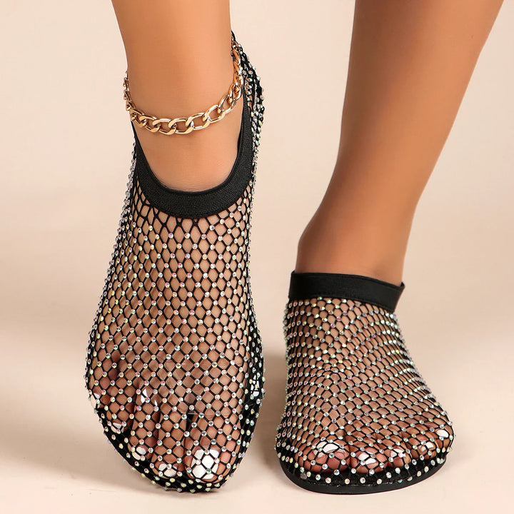 Crystalline Glam Flat Shoes