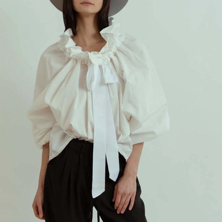 Portsea Puffed Cotton Blouse