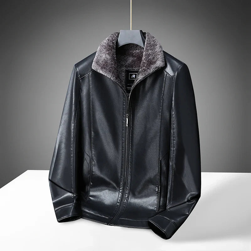 Stonehenge Faux Lined Leather Jacket