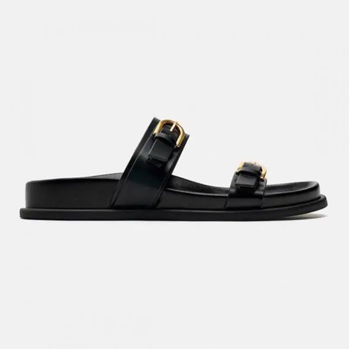 Lerici Leather Slides