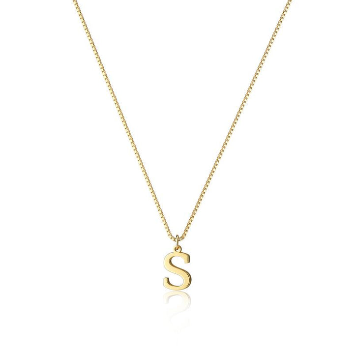 Eloria Initial Pendant Necklace - Saint Drako