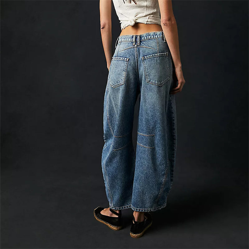 Classic Mid-Rise Barrel Jeans