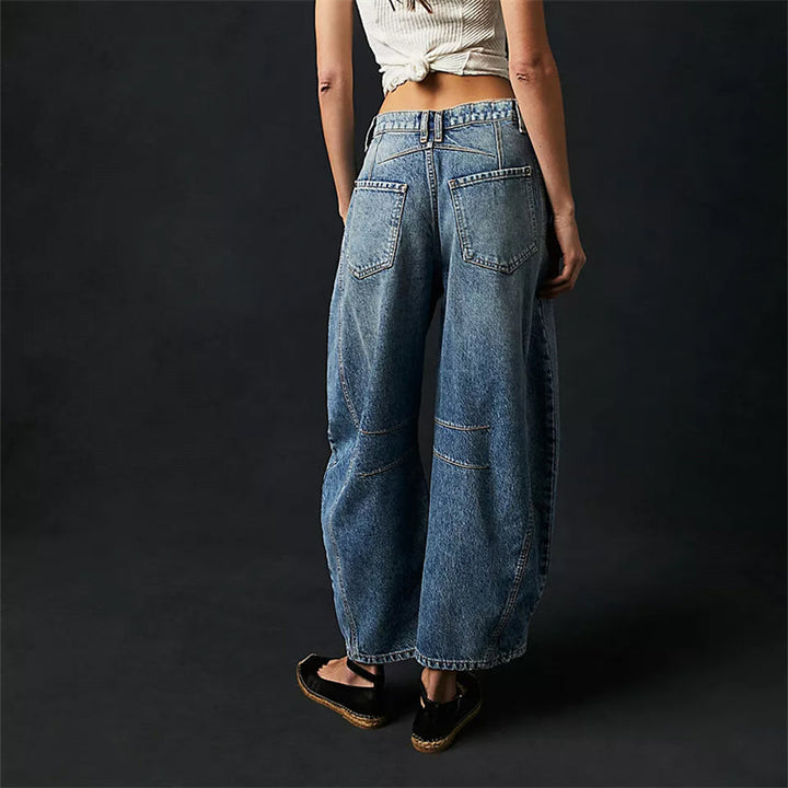 Classic Mid-Rise Barrel Jeans