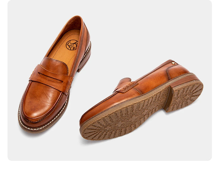 Valetta Orthopedic Leather Loafers - Saint Drako