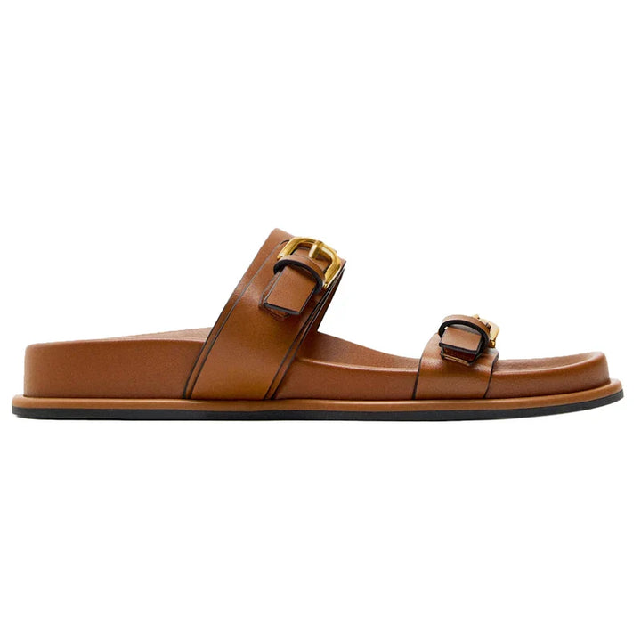 Lerici Leather Slides