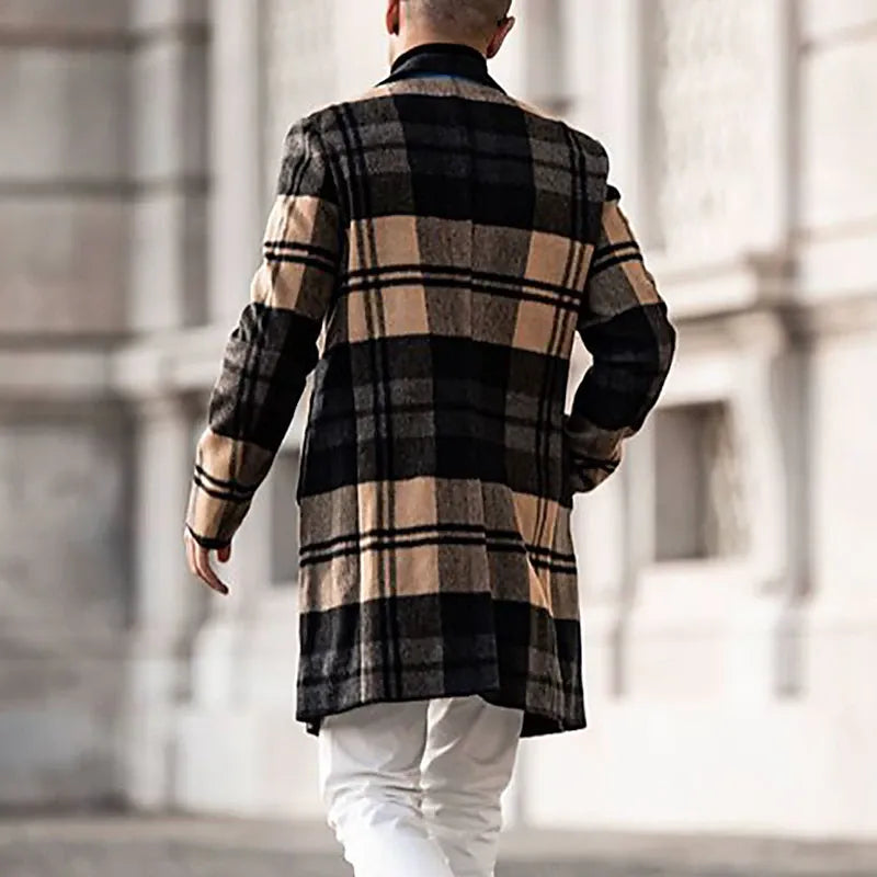 Traverse Plaid Patterned Jacket