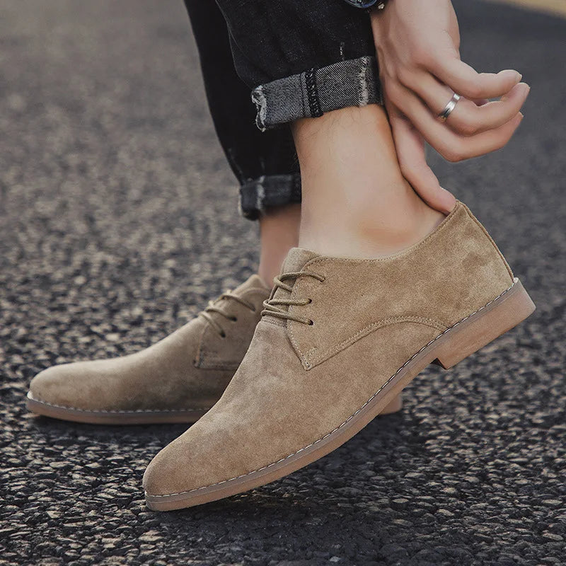 Novaro Suede Oxford Shoes - Saint Drako