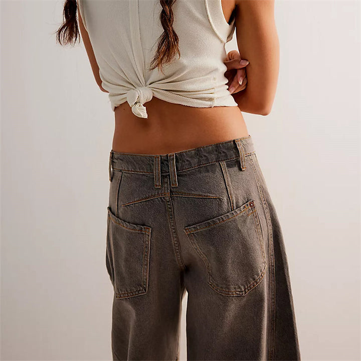 Classic Mid-Rise Barrel Jeans