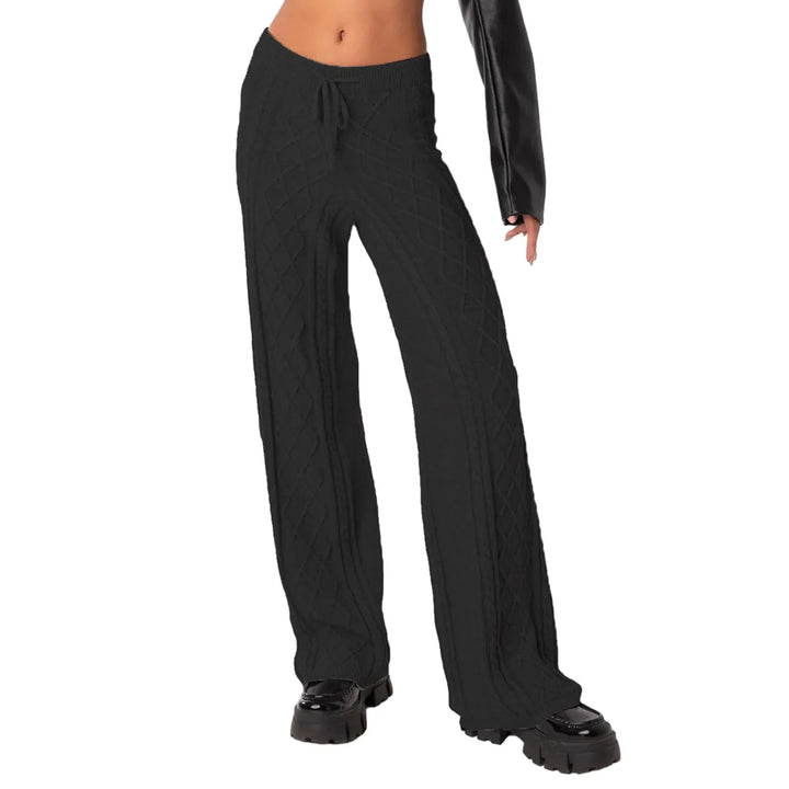 Amara Knit Wide-Leg Pants - Saint Drako