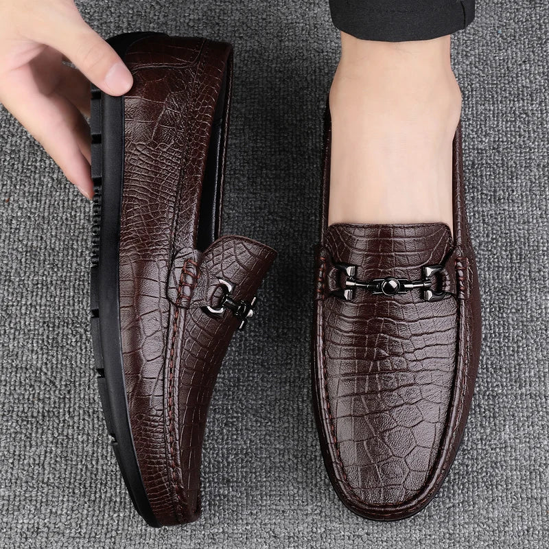 Giovanni Leather Loafers - Saint Drako