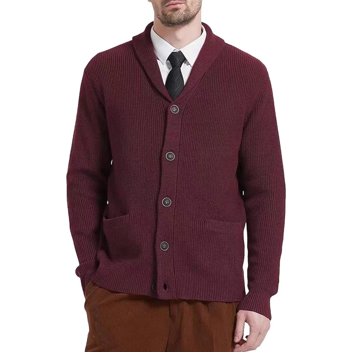 Cable Knit Cardigan Men – Classic Knit Cardigan Mens Pattern in Old Money Style - Saint Drako