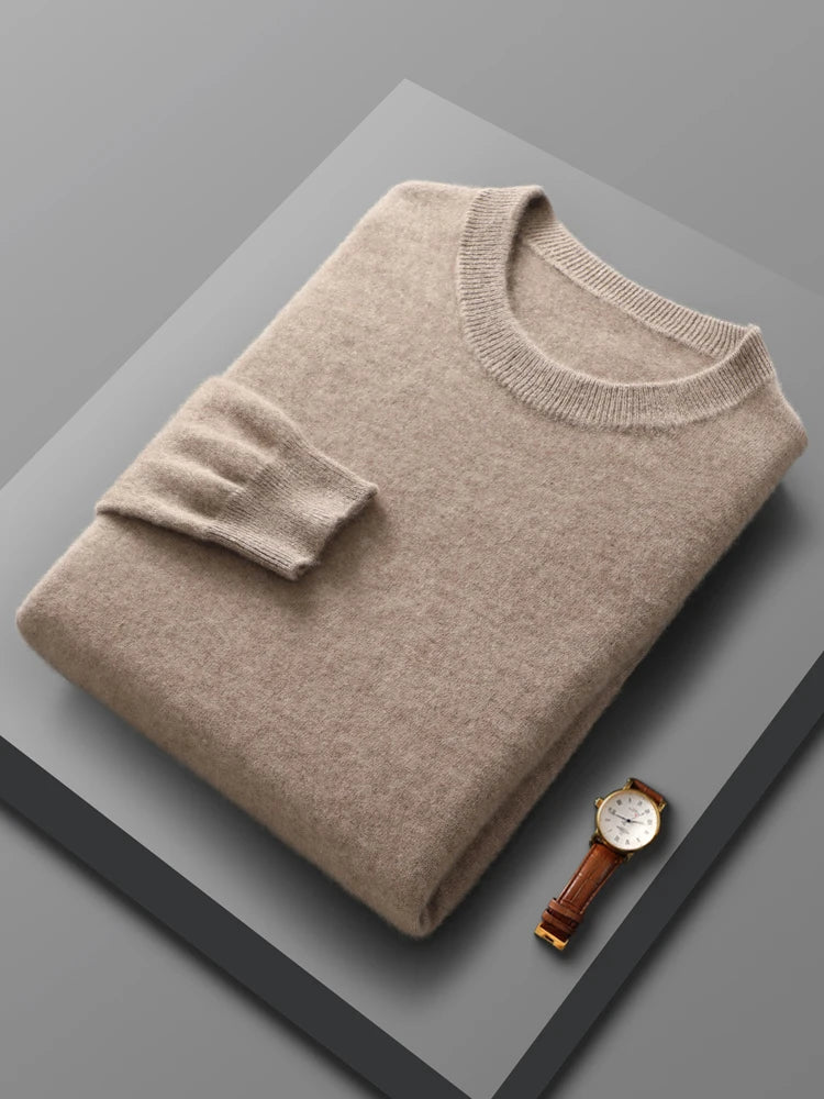 Merino Wool Crew Neck Sweater - Saint Drako
