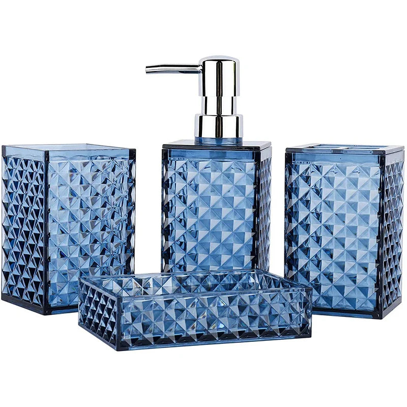 Fournier Diamond Embossed Bathroom Set