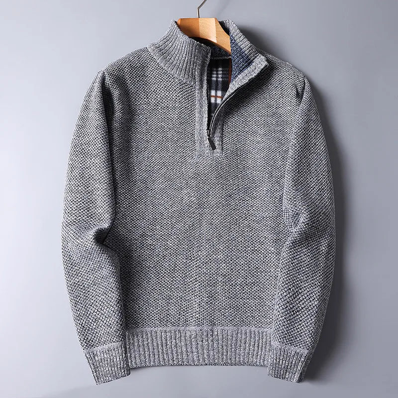 Everett Wool Quarter Zip Cardigan - Saint Drako
