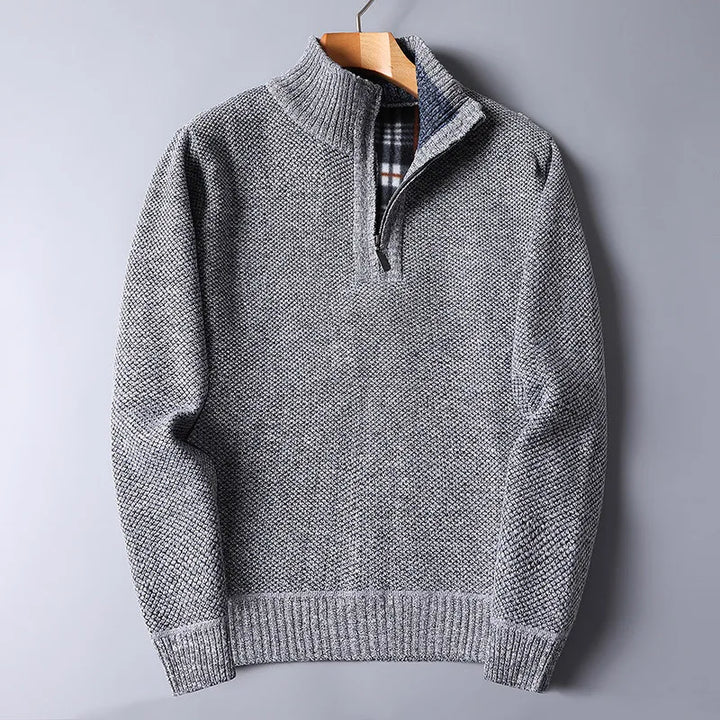 Everett Wool Quarter Zip Cardigan - Saint Drako