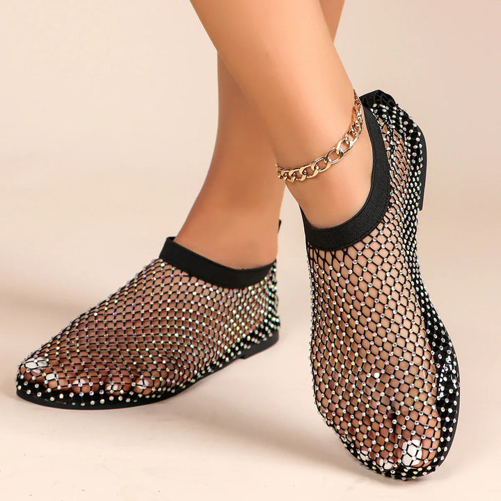 Crystalline Glam Flat Shoes