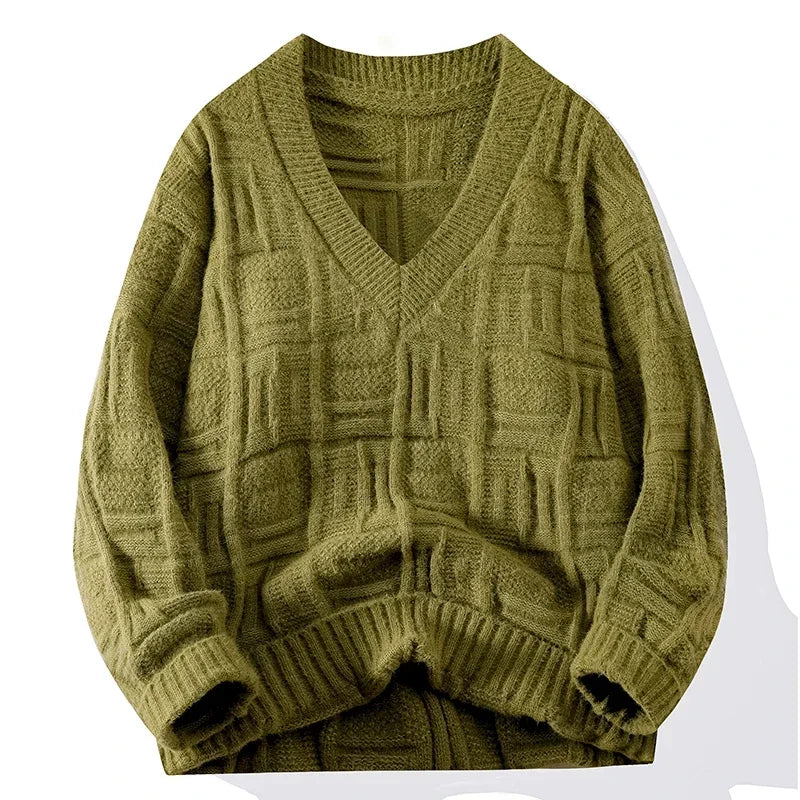 Ravello Knit V-Neck Sweater - Saint Drako