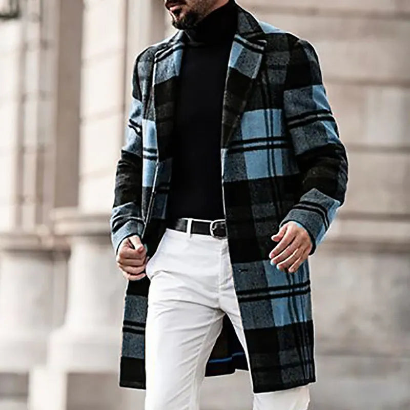 Traverse Plaid Patterned Jacket