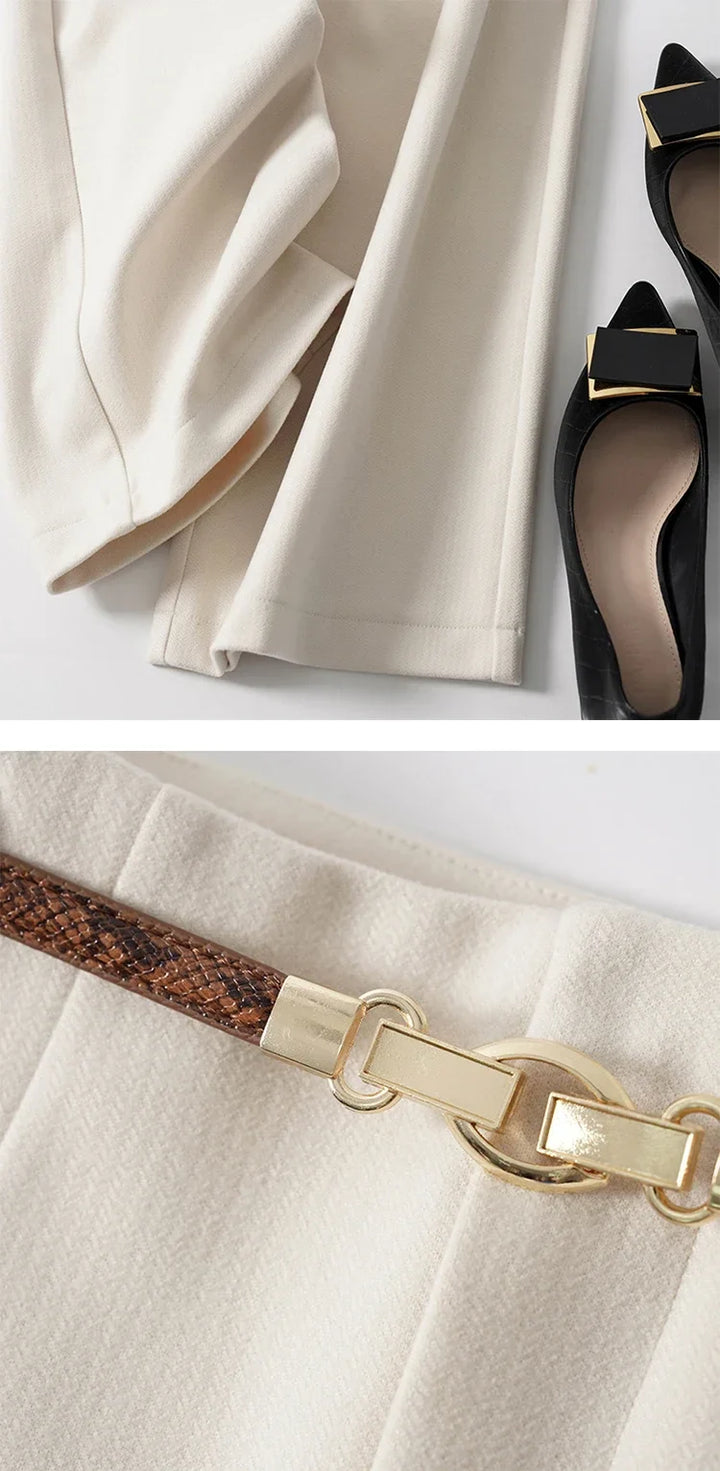 Valona Wide-Leg Wool Trousers