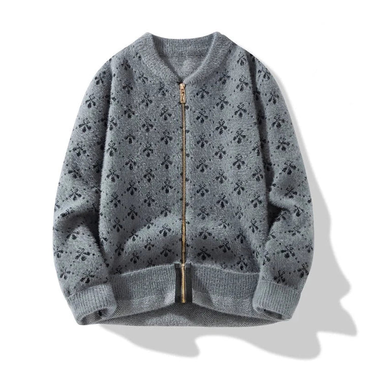 Pinnacle Patterns Thickend Wool Zip Cardigan