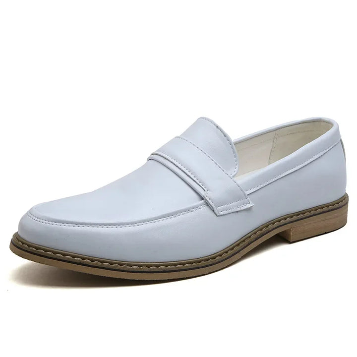 Palermo Formal Leather Slip-On Shoes - Saint Drako