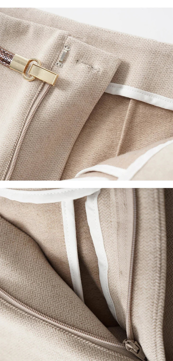 Valona Wide-Leg Wool Trousers