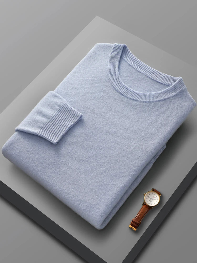 Merino Wool Crew Neck Sweater - Saint Drako
