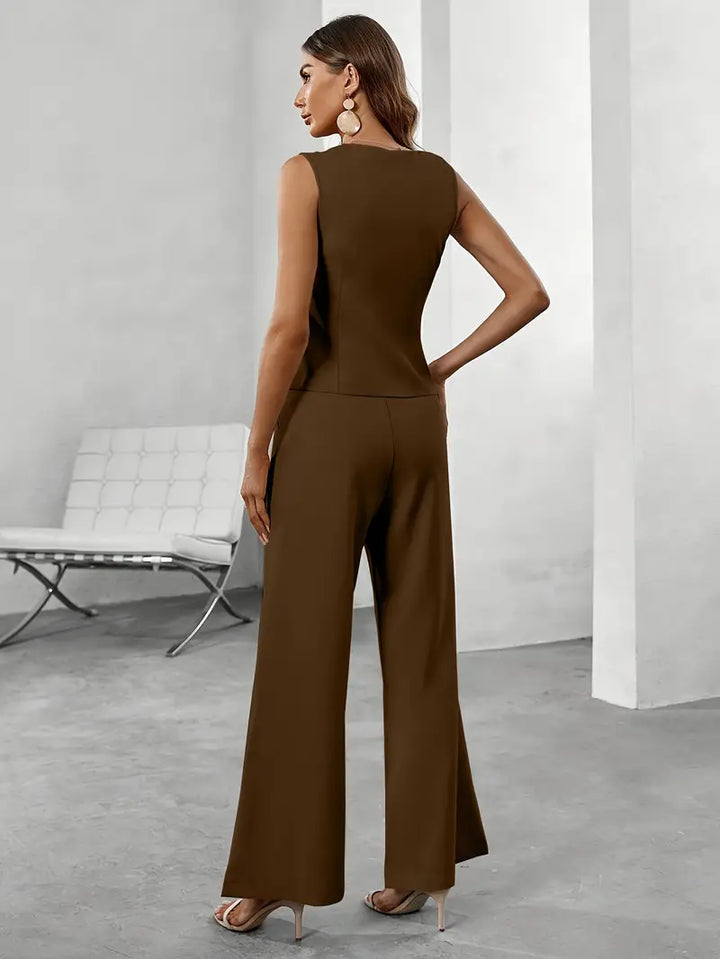 Soren Women’s Sleeveless Two-Piece Jumpsuit - Saint Drako