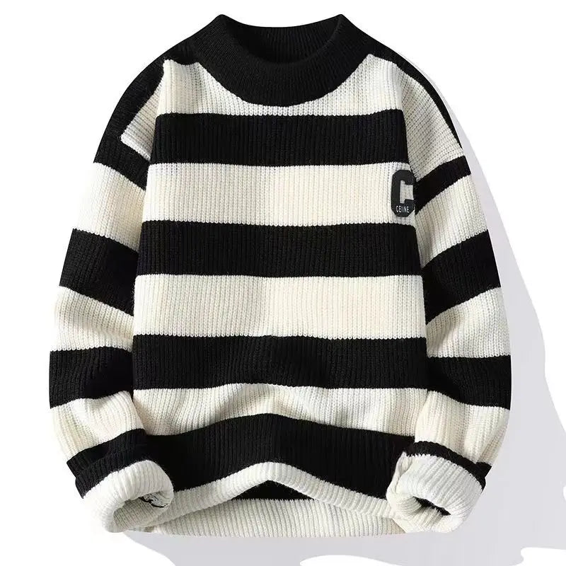 Stratmore Striped Crewneck Sweater - Saint Drako