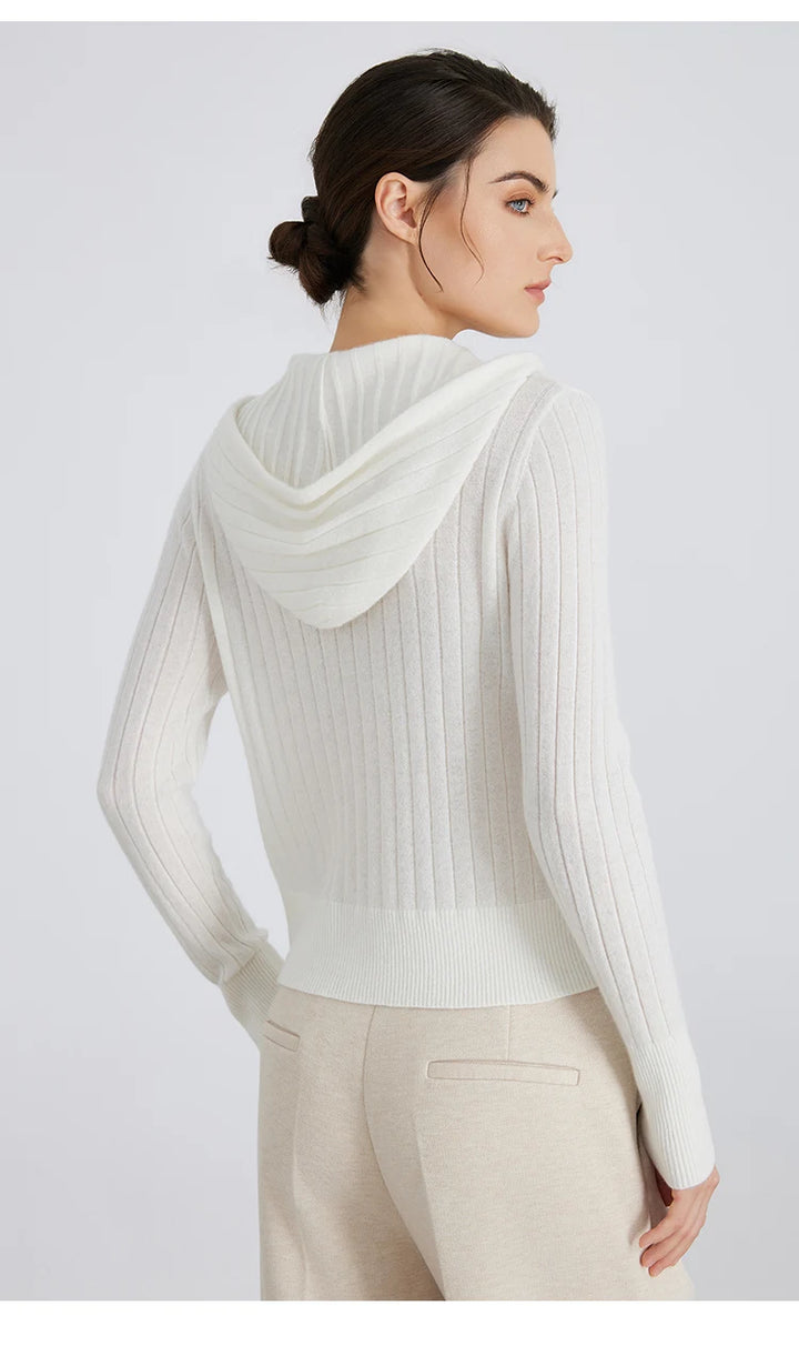 Milan Ribbed Zip Knit Cardigan - Saint Drako