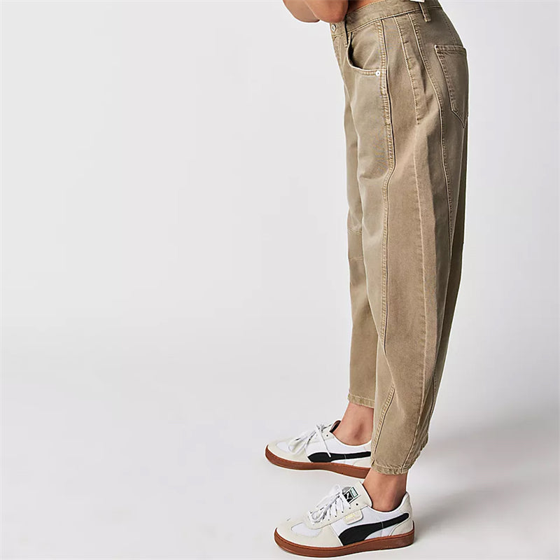 Classic Mid-Rise Barrel Jeans