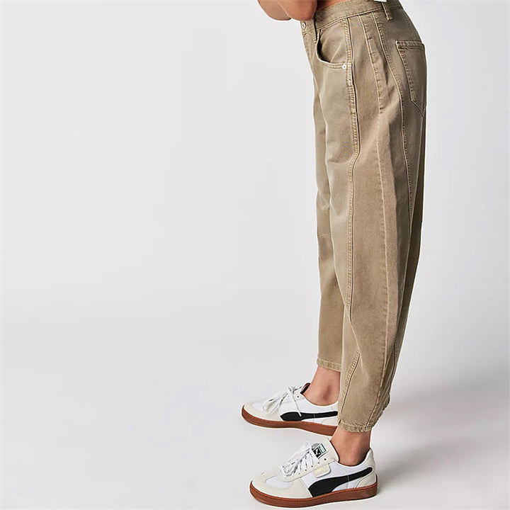 Classic Mid-Rise Barrel Jeans