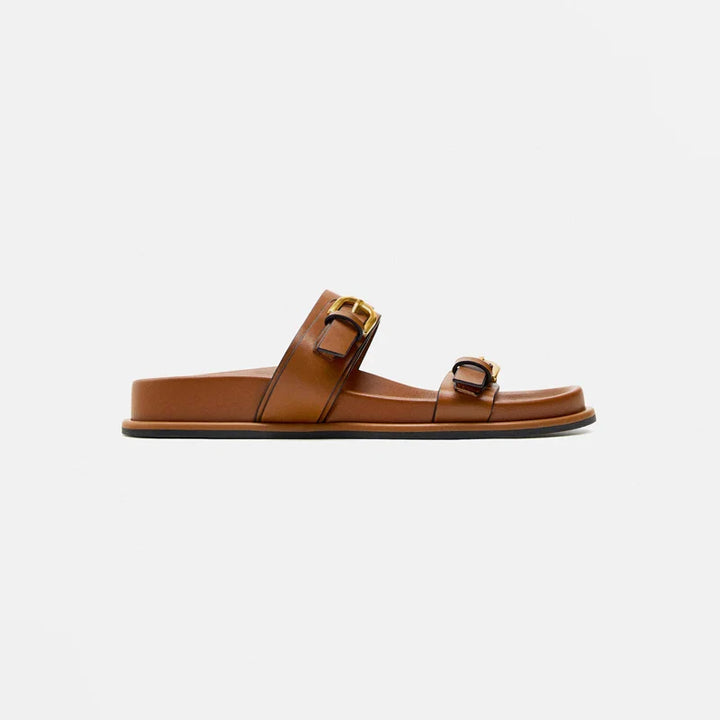 Lerici Leather Slides