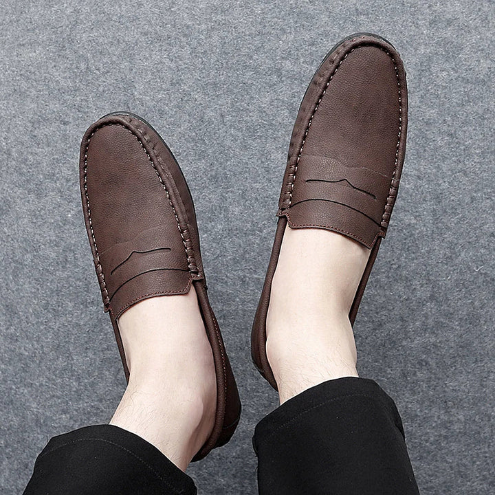 Corvane Leather Loafers - Saint Drako